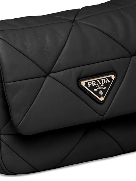 Prada System Triangle Quilted Napa Mini Shoulder Bag 